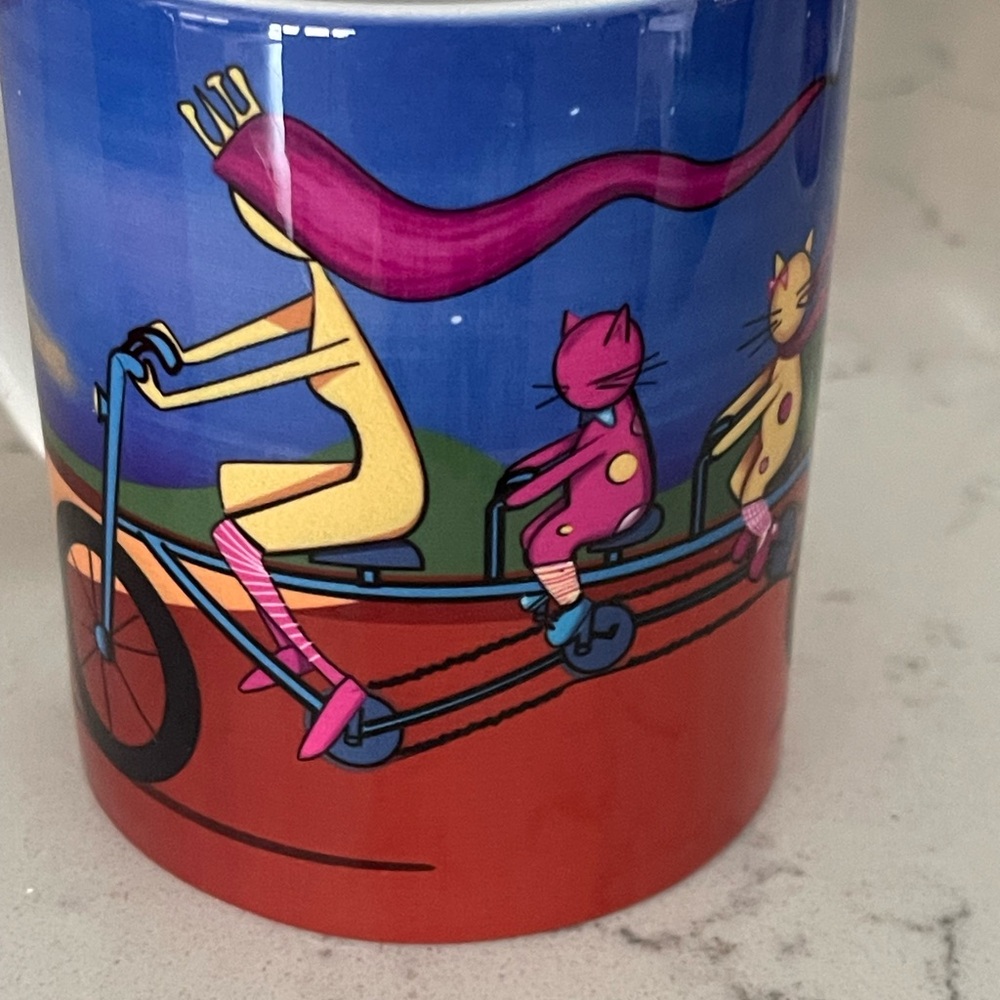 4 Cat-Themed Mug Set